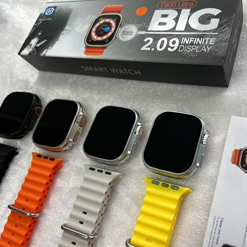 Relógio Smartwatch T900 Ultra Big Tela 2.09 Série 8 Display Infinito Android & ios