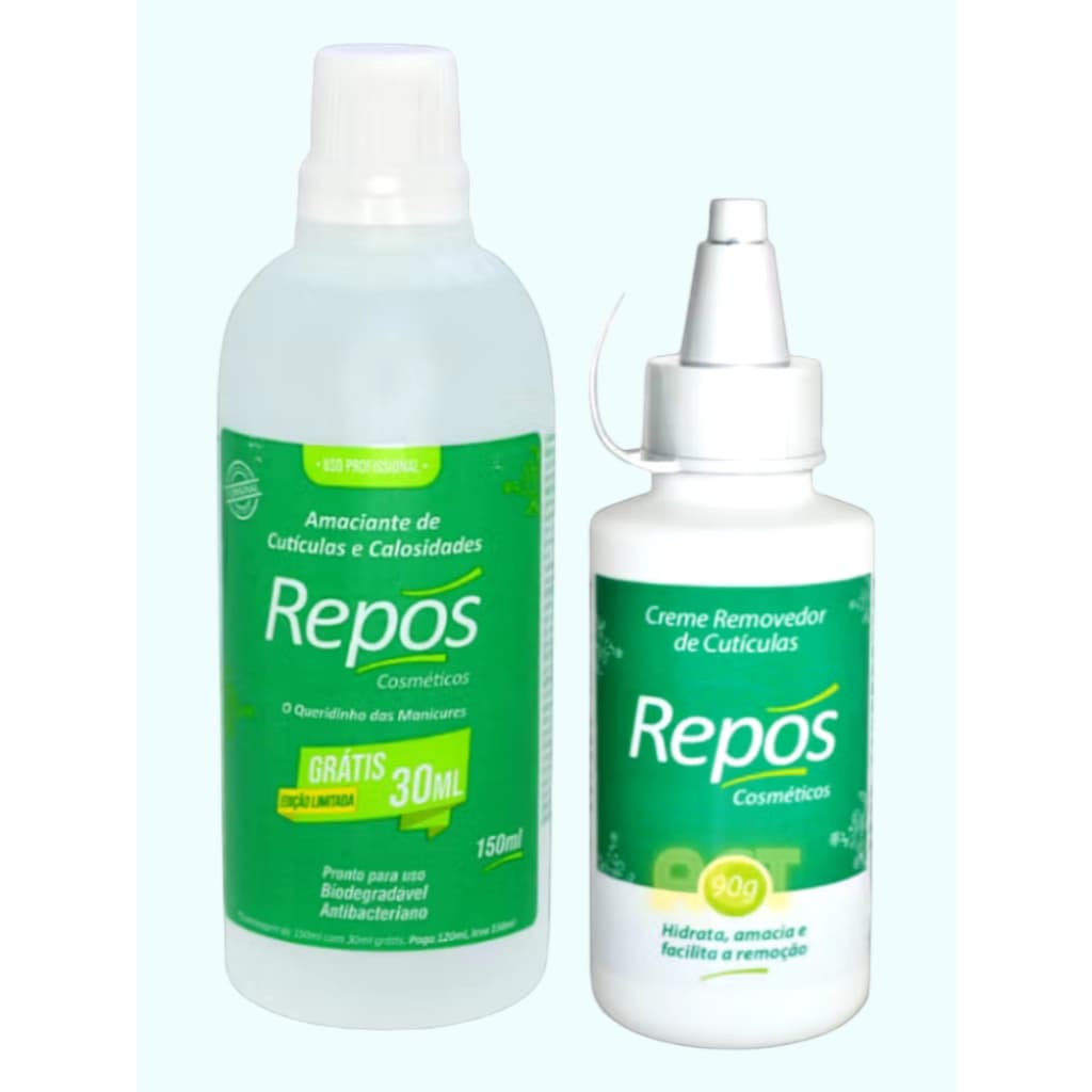 Conjunto Spa dos Pés Amaciante de Calosidade 150 ml + Creme Removedor de Cutículas  e Calosidades 90 GR Repós