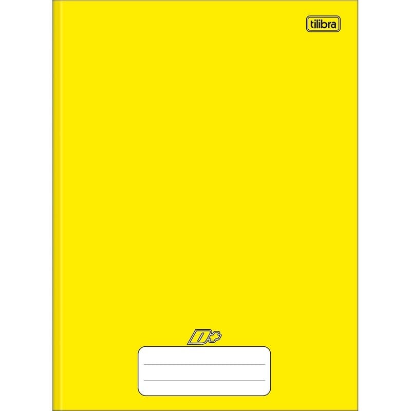 CADERNO D+ ¼ BROCHURA CAPA DURA COSTURADO 96 FOLHAS