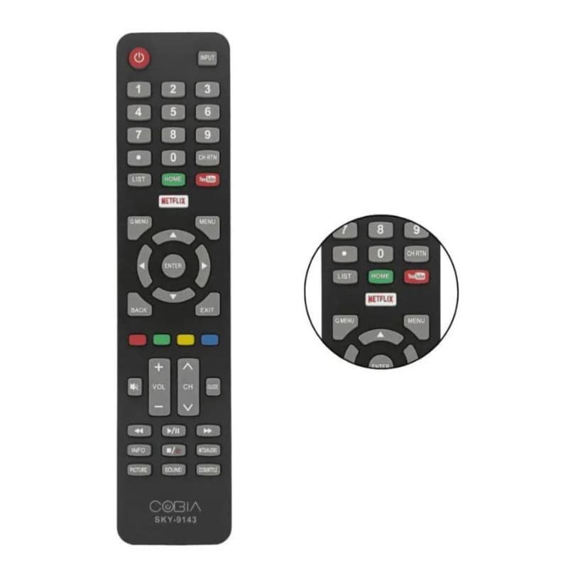 Controle Tv Cobia Haier Smart  Netflix Youtube Fbg-9140 / Le-7247