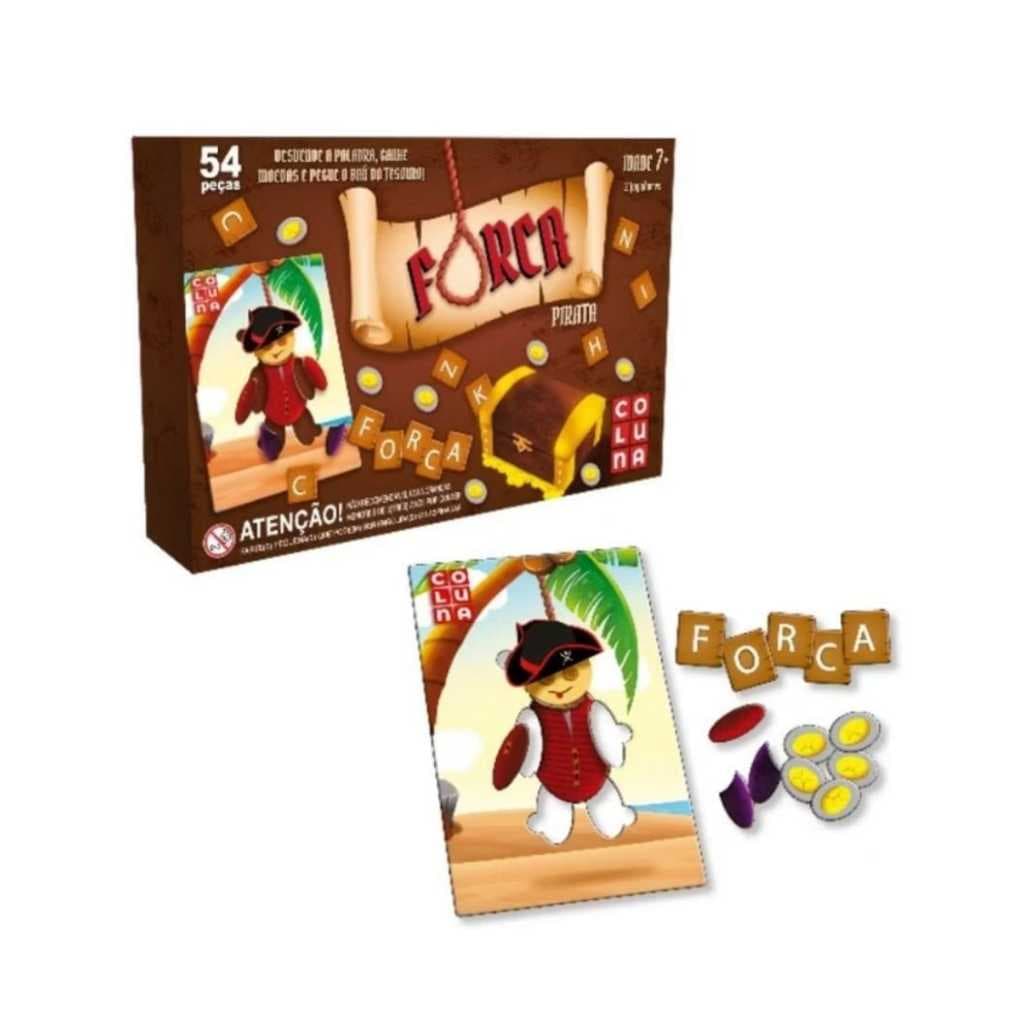 brinquedo jogo da forca 54 peças educativo