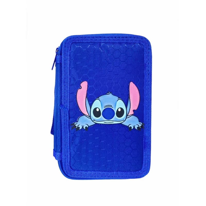 Estojo Escolar Stitch /Estojo Box Estitch/Estojo De Lápis Quatro Camadas  Com 72 Furos de Cor