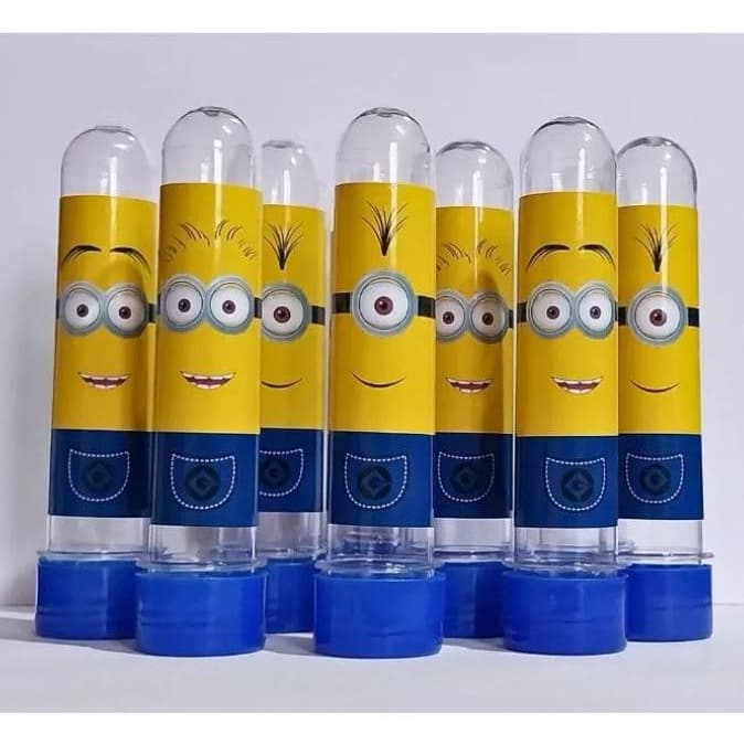 Tubete Personalizado Tema Minions - Festa tema Minions - Tubete para lembrancinhas, decoração, festas e aniversários