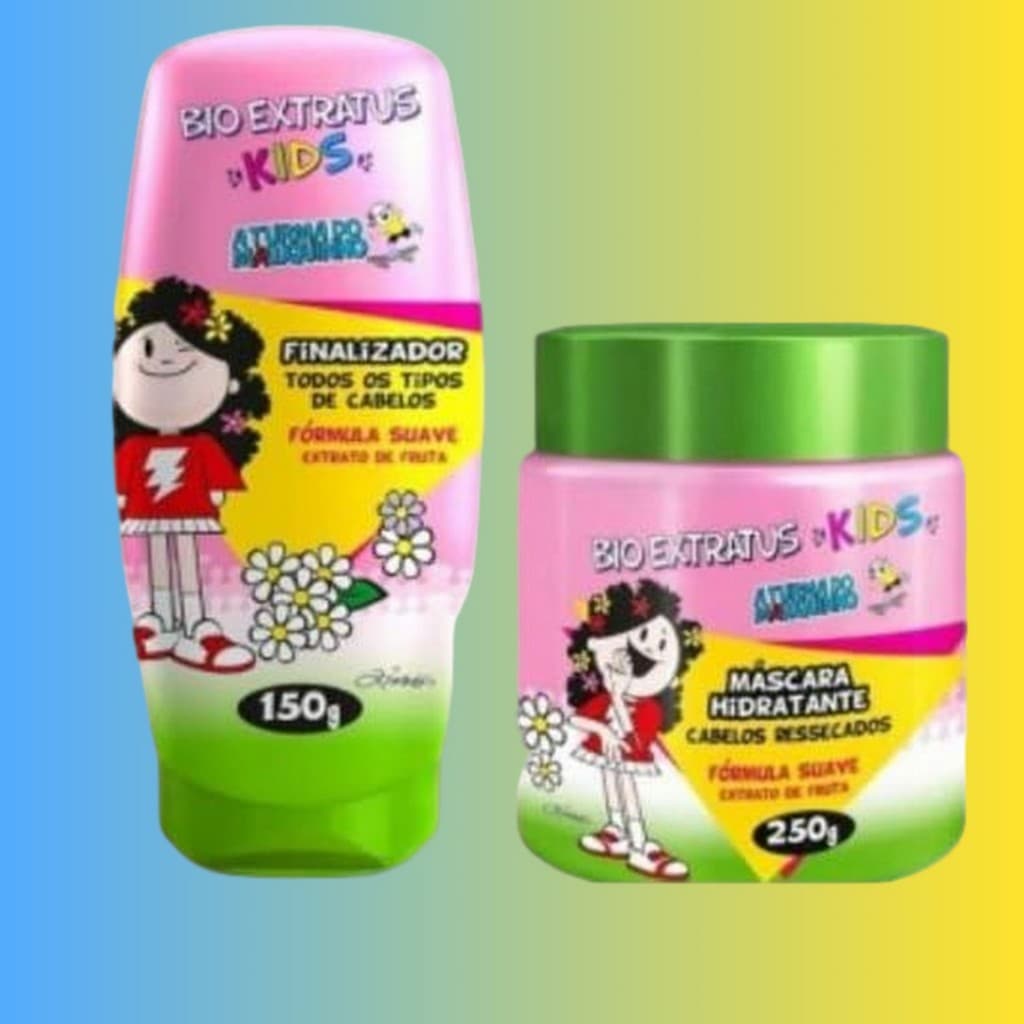 kit finalizador e mascara kids bioextratus 2 un