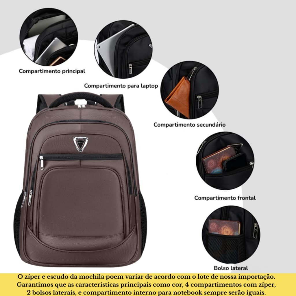 Mochila reforçado Impermeável Para Laptop Viagem escola trabalha 6175-33