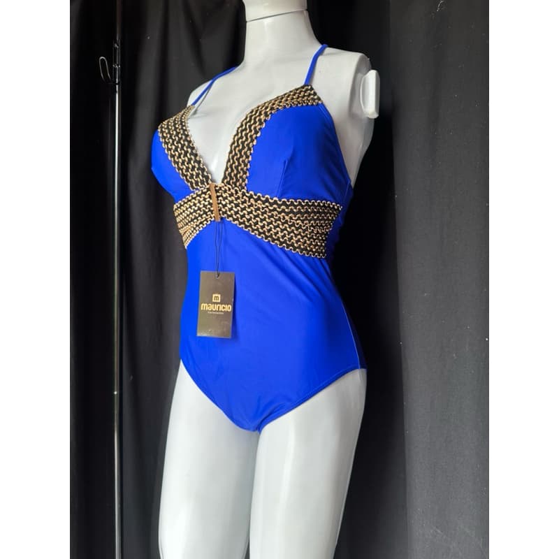 Body maiô azul Brasil copa e c/ amarração Costas verão 2026