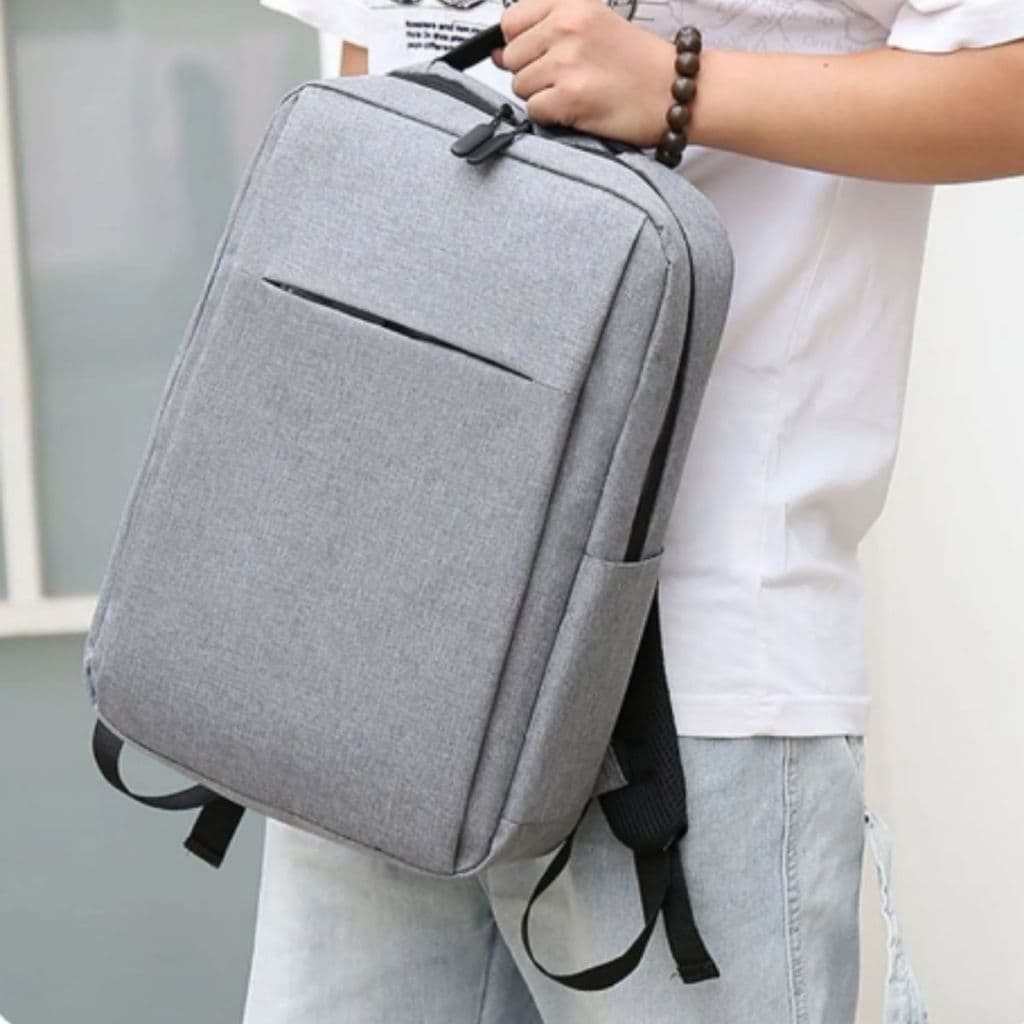 Mochila Masculina Feminina Unissex Resistente à água Com Saída USB Anti-Furto Volta ás Aulas