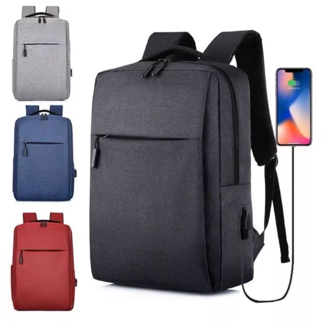 Mochila Masculina E Feminina Unissex Resistente à água Com Saída USB Linda Anti-Furto