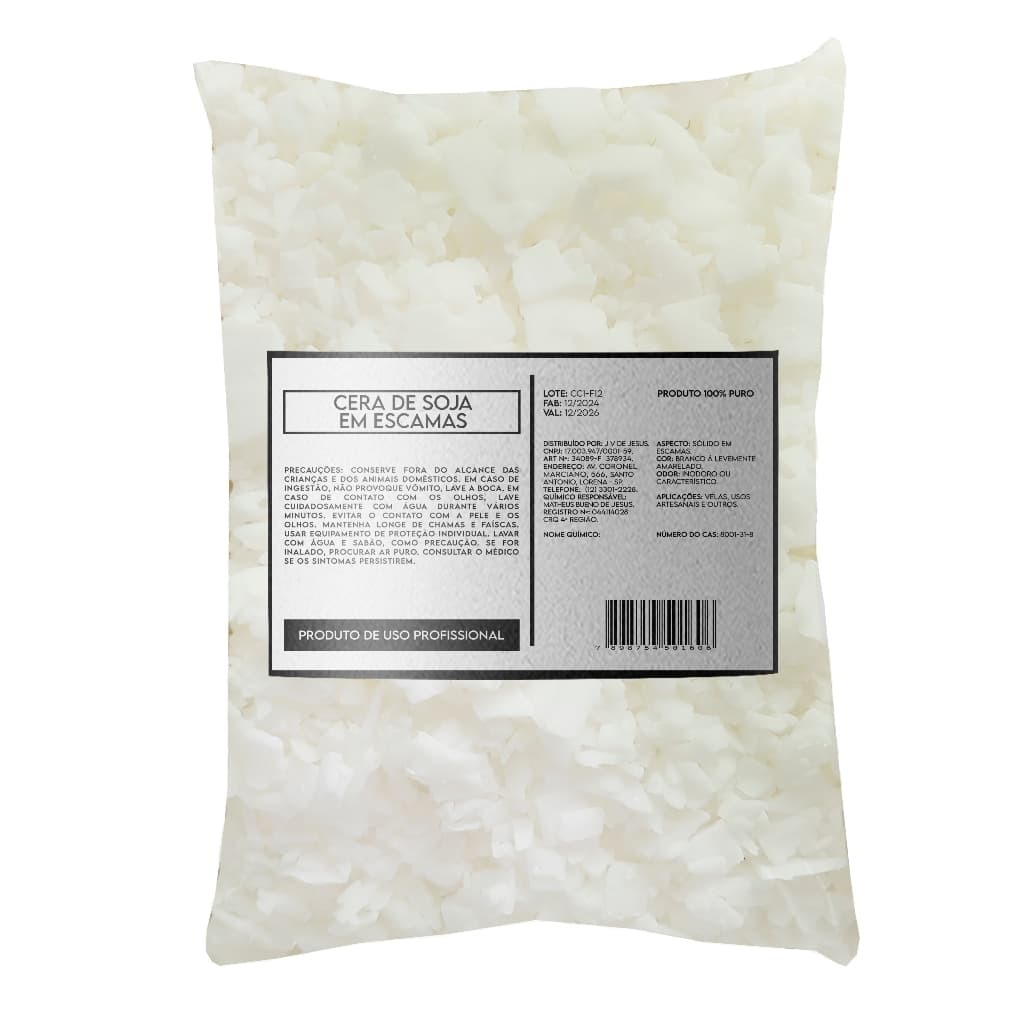 Kit 23 Kg Parafina De Soja Natural Para Velas Aromáticas Parafinada 100% Pura