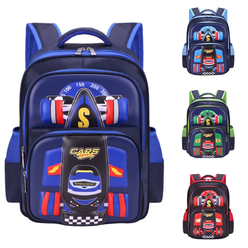 Mochila infantil Escolar Menino Coleção carros lmpermeável 3D