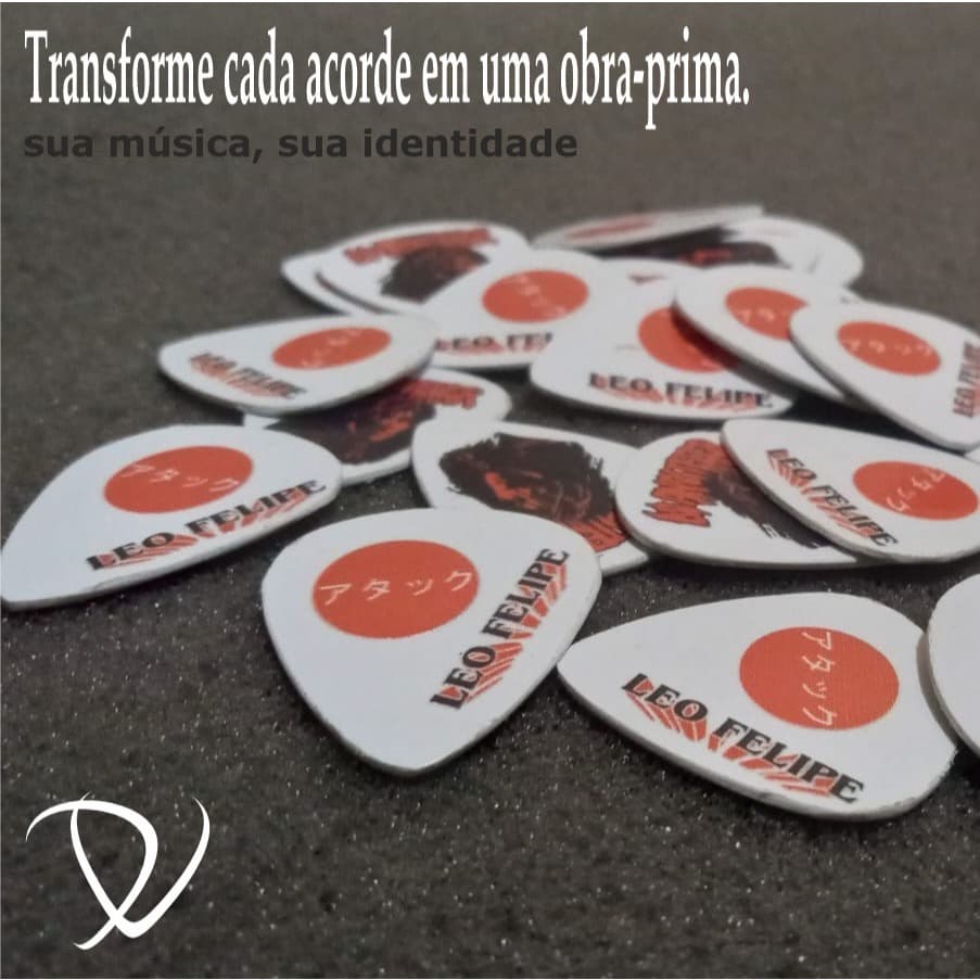 Kit 30 Palhetas Personalizadas para guitarra e violão - (Escolha sua arte)