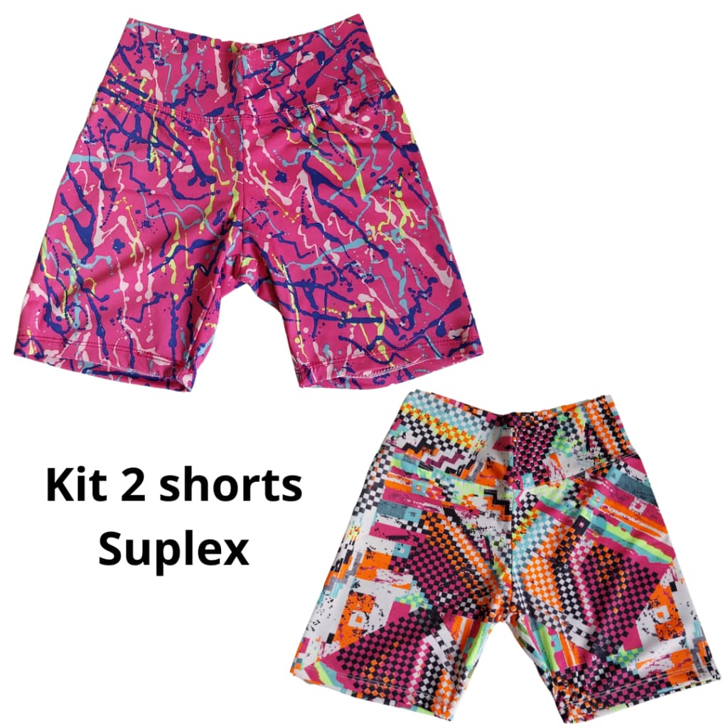 Shorts feminino academia estampado
