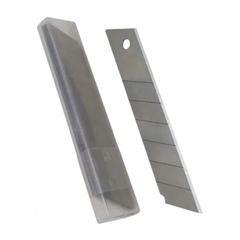 Laminas Estilete Profissional 25mm Refil C/10 Em Aço Inox