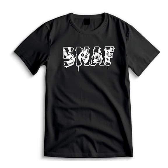 Camiseta Infantil Unissex Five Nights at Freddy’s animatronics menino menina desenho DTF