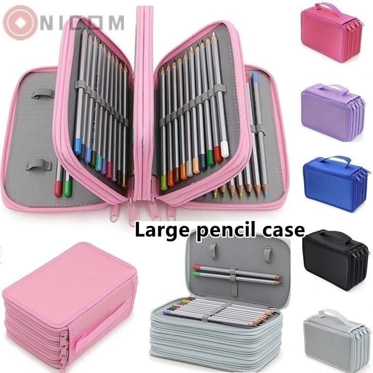 Estojo Escolar/Estojo Box/Estojo De Lápis De Quatro Camadas Com 72 Furos De Cor/Material Escolar/Papela