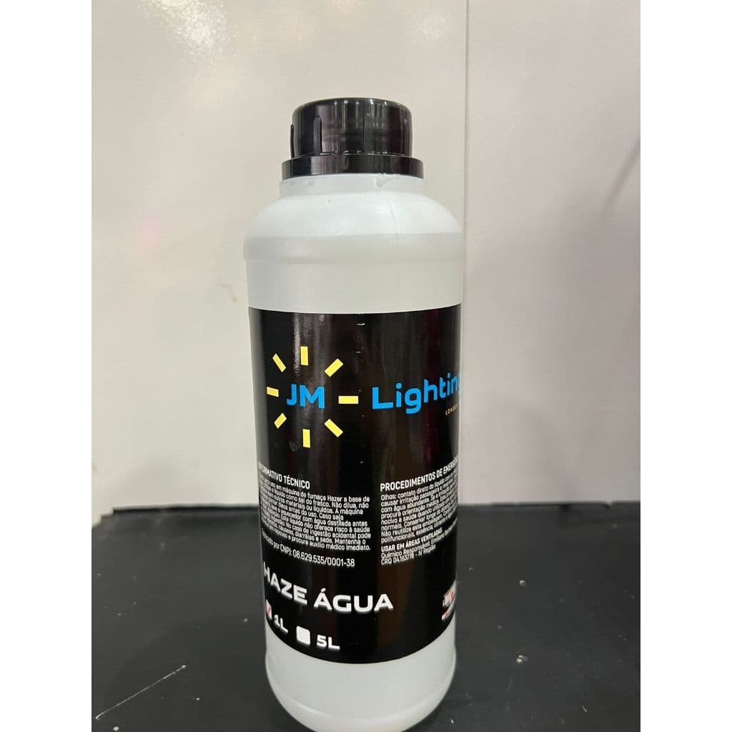 Líquido Maquina Fumaça Haze Base Agua 1 Litro Neutro - JM LIGHTING