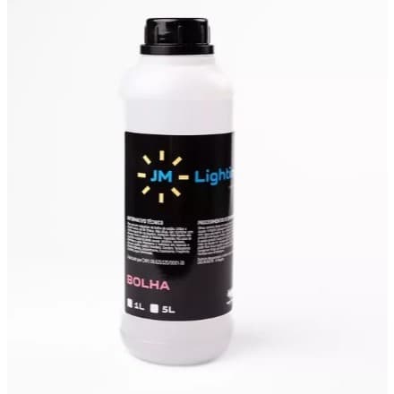 Líquido Fluído Para maquina de Bolha Sabão 1 Litro Jm Lighting