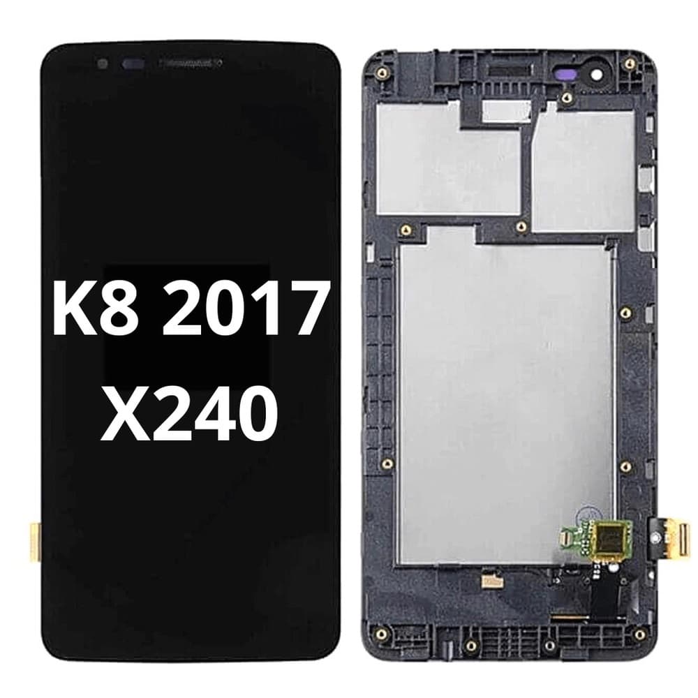 Tela  LG K8 2017 X240 X240DS Touch Display Frontal Lcd Completo Com Aro