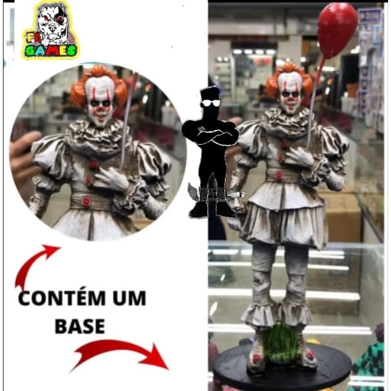 Boneco A coisa Grande Pennywise Filme Terror-Estatua em Resina Action