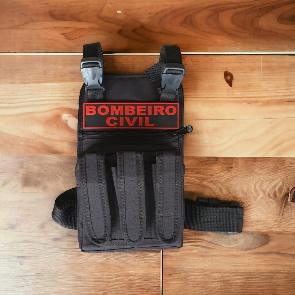Bornal Porta Treco Preto com patch