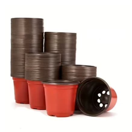 Kit vaso para plantas pequenas de plástico flexível