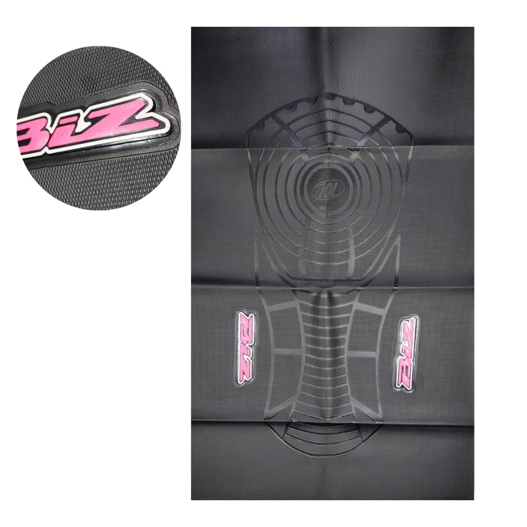 Capa Para Banco De Moto Biz 100 Biz 110 Biz 125 Etiqueta Rosa