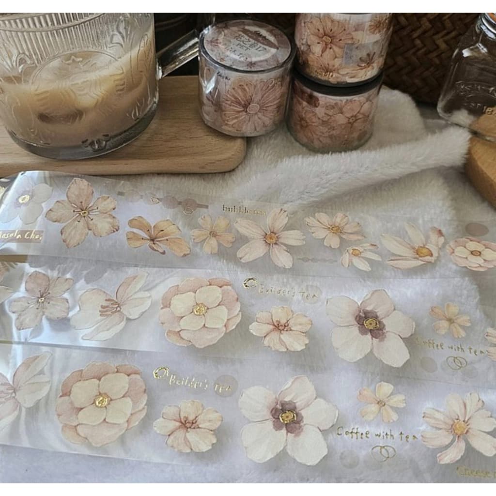 Loop pet tape Fairy Maru - Flower Vol. 17 foil