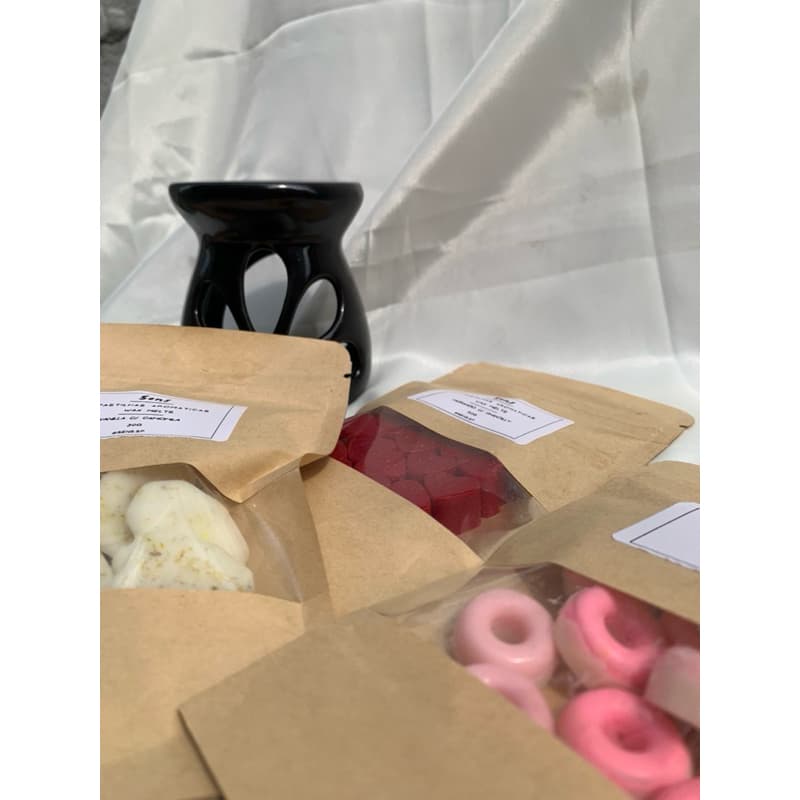 Kit Rechaud Cerâmica com Wax Melts Aromáticos | Aromatizador de Ambiente Difusor