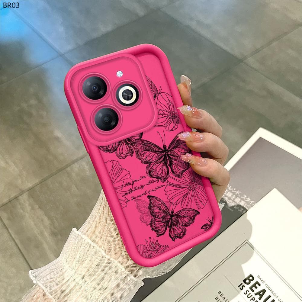 Capinha Infinix Smart 8 Pro HD Plus Hot 40i Tecno Spark 20 20C Pop 8 Go 2024 Para Silicone Case Capa 0058 TY