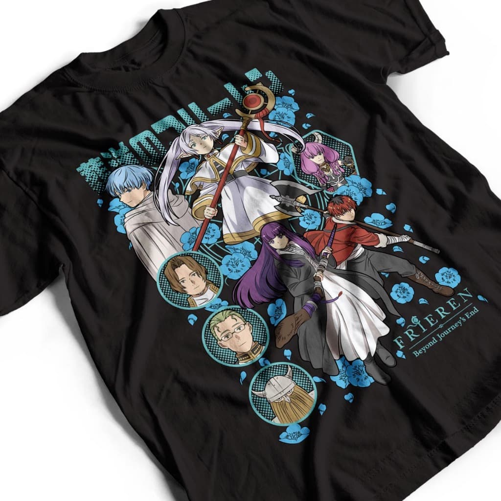 Camisa Frieren Fern Stark Anime Sousou Frieren Camiseta Unissex 100% Algodão