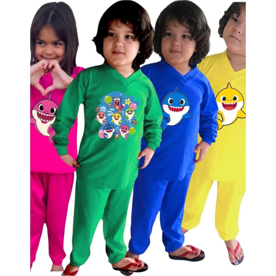 Pijama Infantil Longo - Manga Longa e Calça - Masculino e Feminino