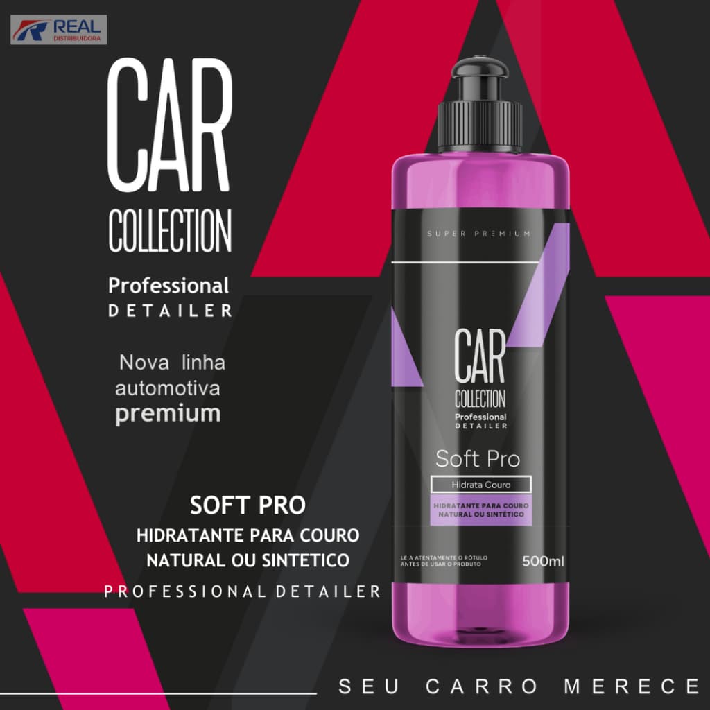 HIDRATA COURO SOFT PRO 500ML - CAR COLLECTION - PROFESSIONAL DETAILER