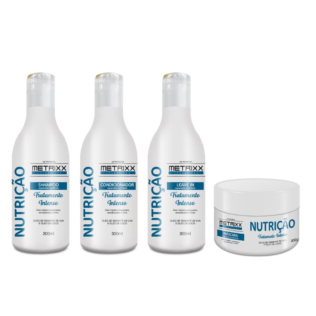 Kit Nutrição Tratamento Intensivo Reparador Nutritivo Cabelos Ressecados