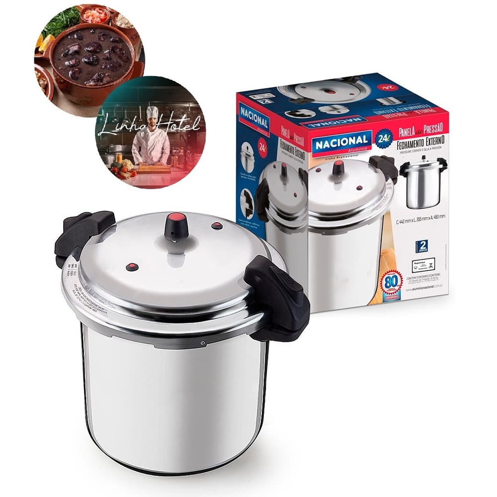 Panela De Pressão 24l Com Fechamento Externo