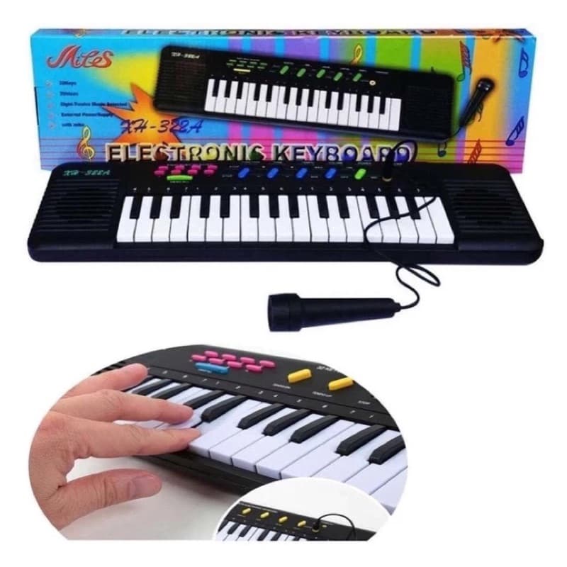 Piano Infantil 32 Teclas Com Microfone