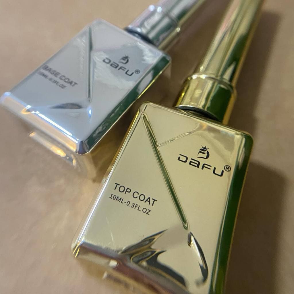 Top Coat e Base Gel Dafu 10ml - Resistência Profissional e Brilho de Salão Modelo DF-TP10-DF-PT10