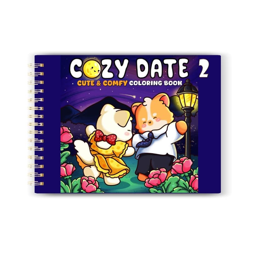 Livro de colorir Cozy Date 2 - Desenhos para colorir