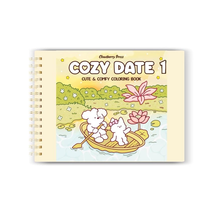 Livro de colorir Cozy Date 1- Desenhos para colorir