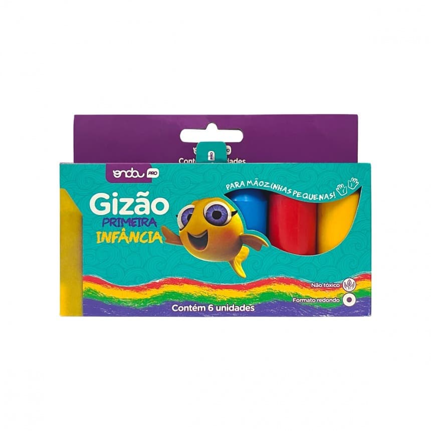 GIZÃO DE CERA - PRIMEIRA INFÂNCIA - 6 CORES - ONDAPRO