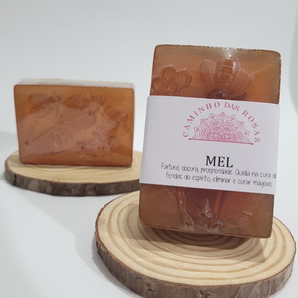 SABONETE ARTESANAL ENERGÉTICO MEL FARTURA DOÇURA PROSPERIDADE