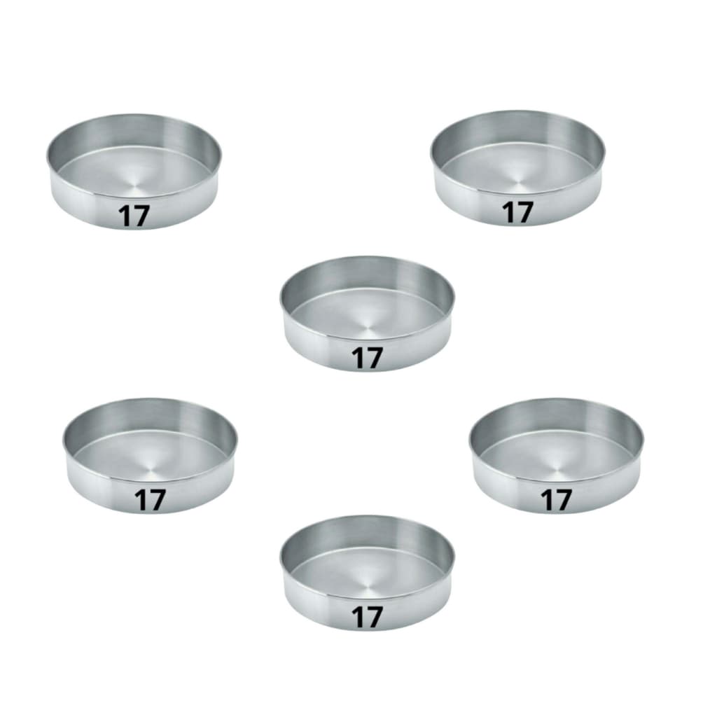 Kit 06 (Seis) Assadeiras Redonda BAIXA 17 x 6 Forma Bolo