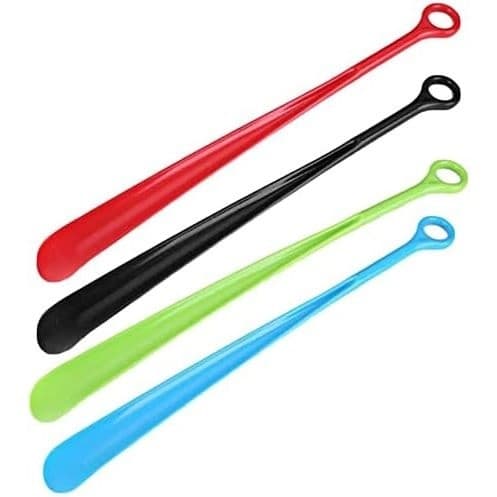 Calçadeira plastica longa coloridas auxilio calça facil 44cm