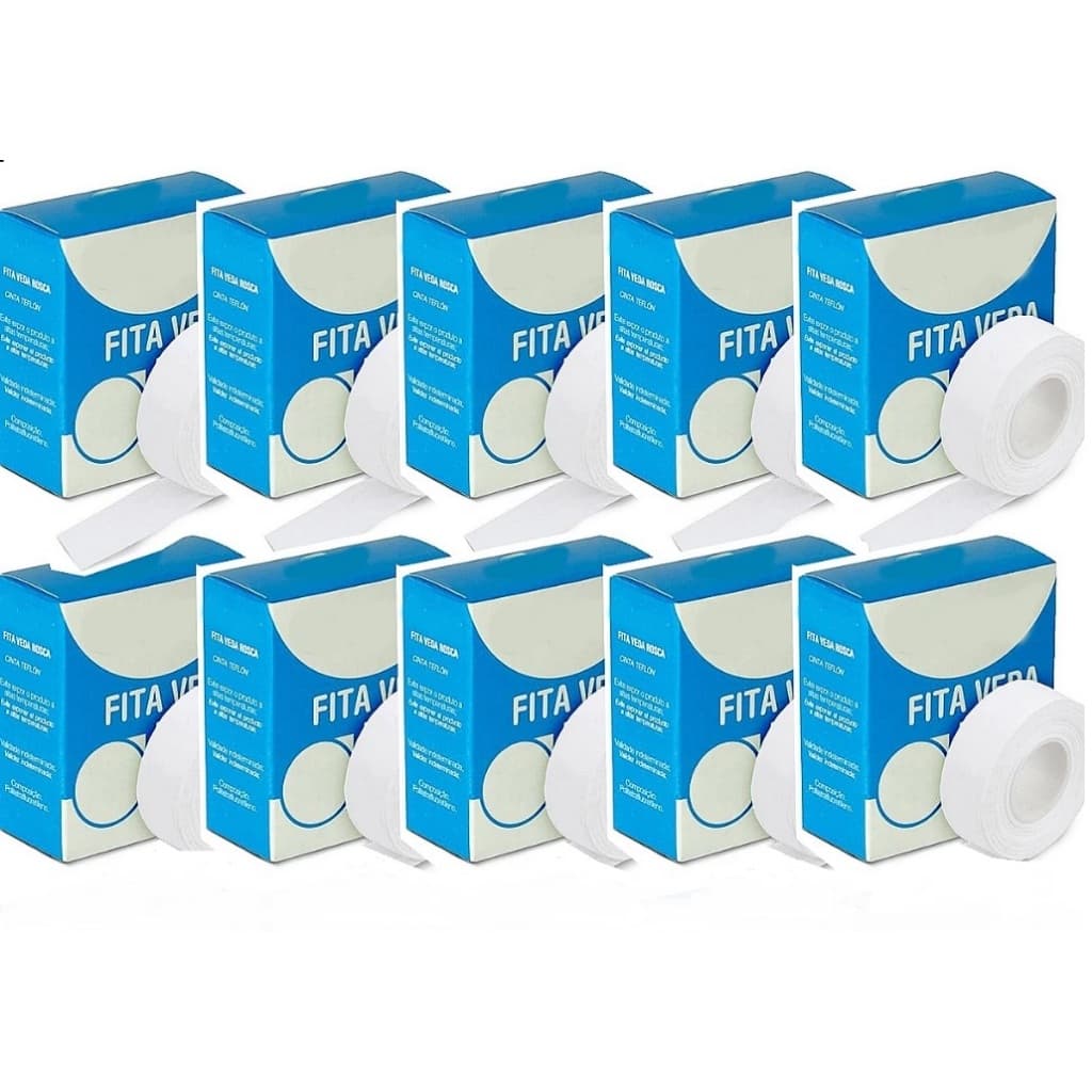 KIT 10 Fita Veda Rosca 12mmx10m  Vedação Hidraulica