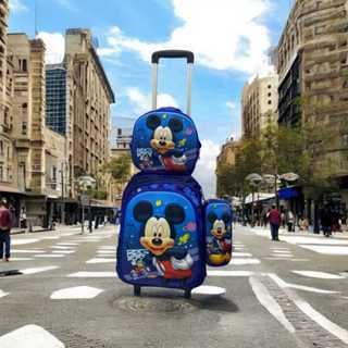 KIT MOCHILA INFANTIL MOCHILA COM RODINHA LANCHEIRA ESTOJO MATERIAL RESISTENTE