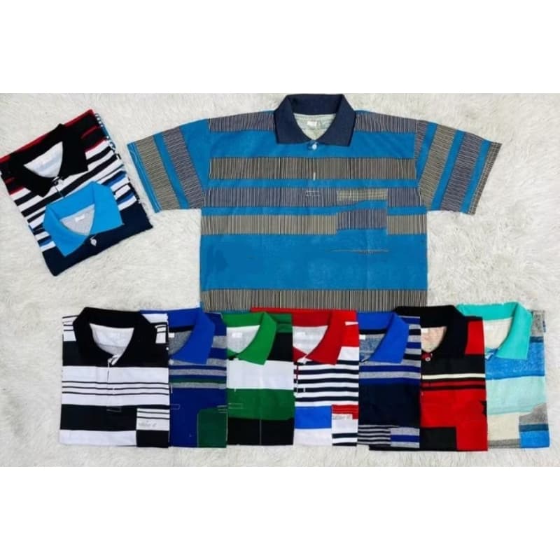 Kit 03 Camisa Gola Polo Masculina Plus Size Listrada Tendência Casual g1.g2. g3 COM BOLSO