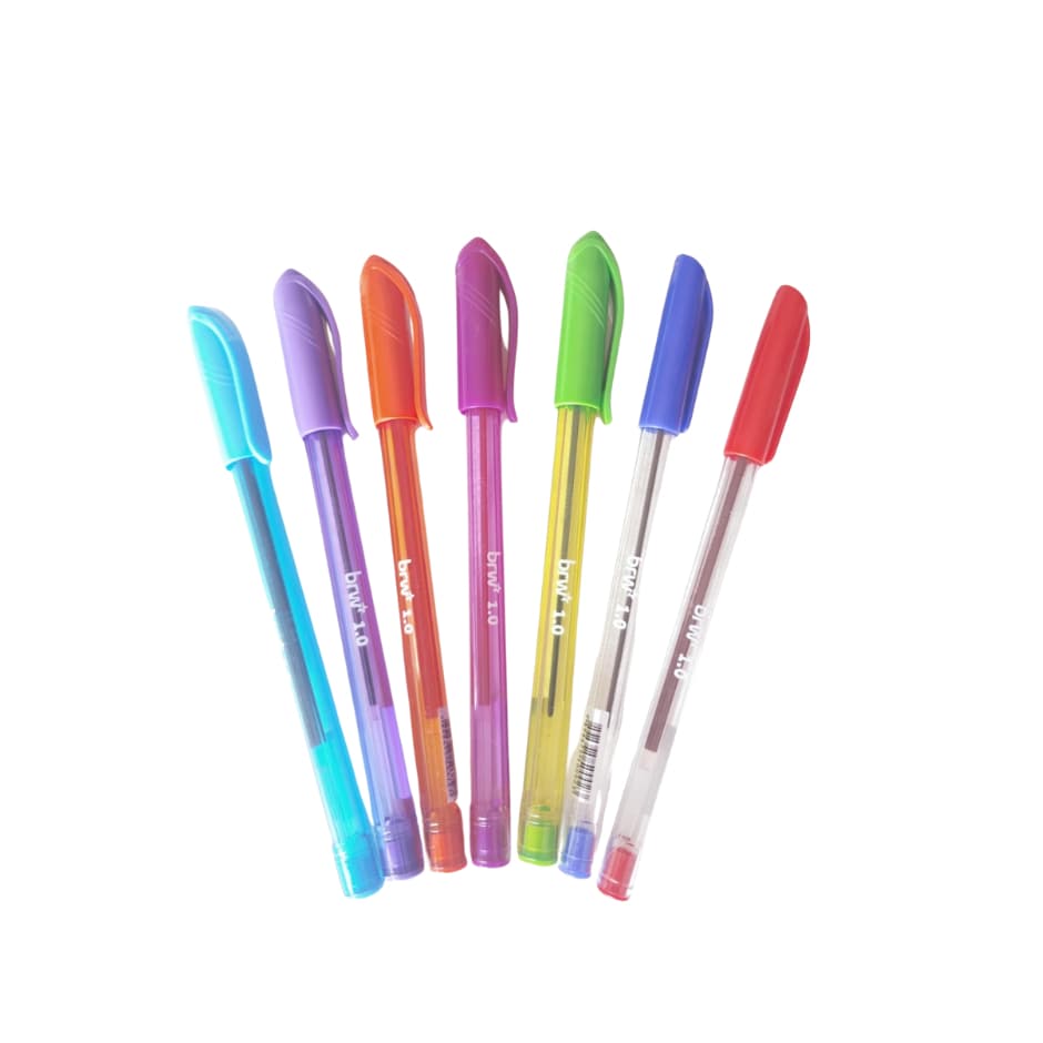Caneta Esferográfica Colorida 1.0 Macia Brw