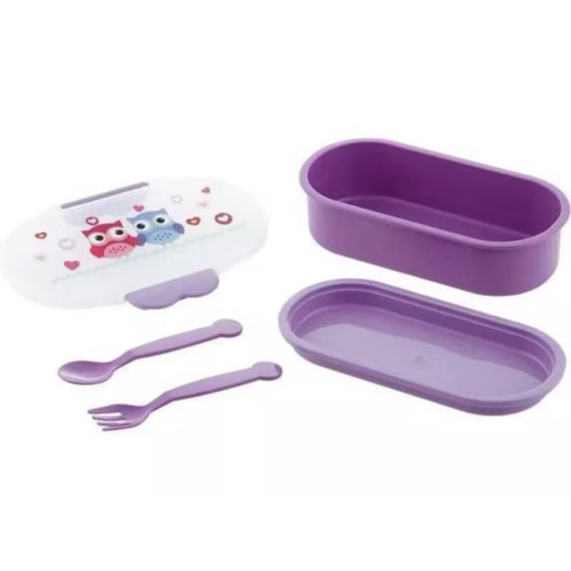 Marmita Kit Alimentação para Bebê e Criança Vermelho - Infantil - First Steps Com Tampa e Trava + Bandeja + Talheres