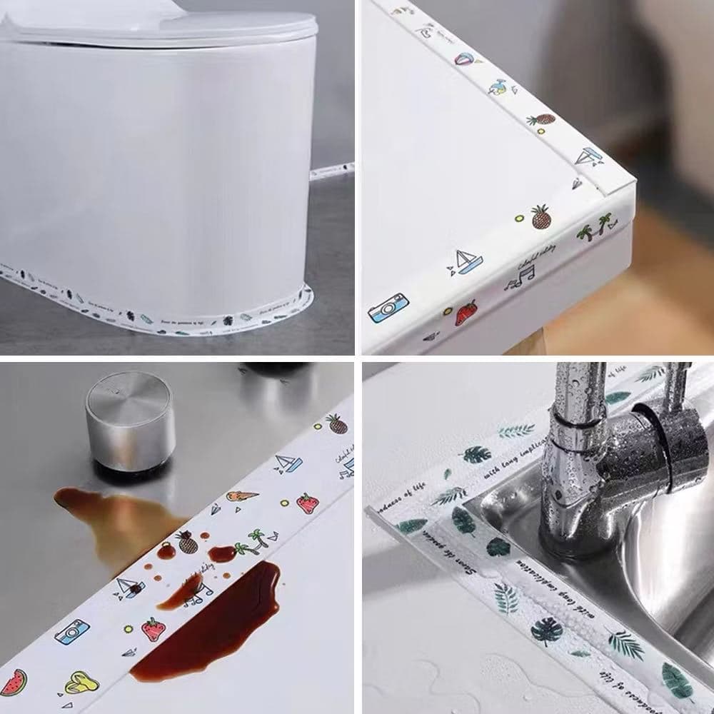 Fita Selante Fita de vedação 3.8CM x 3.20M De Pvc À Prova D 'Água Para Cozinha / Banheiro / Banheira