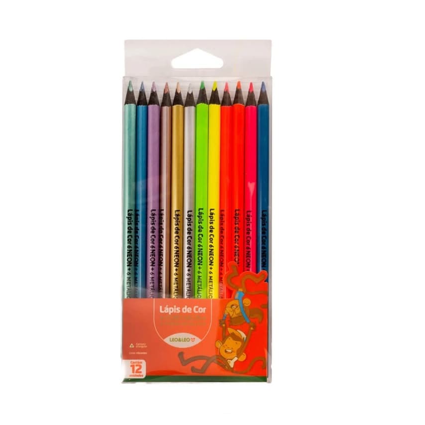 Lapis de Cor Leo e Leo Neon/Metalico
