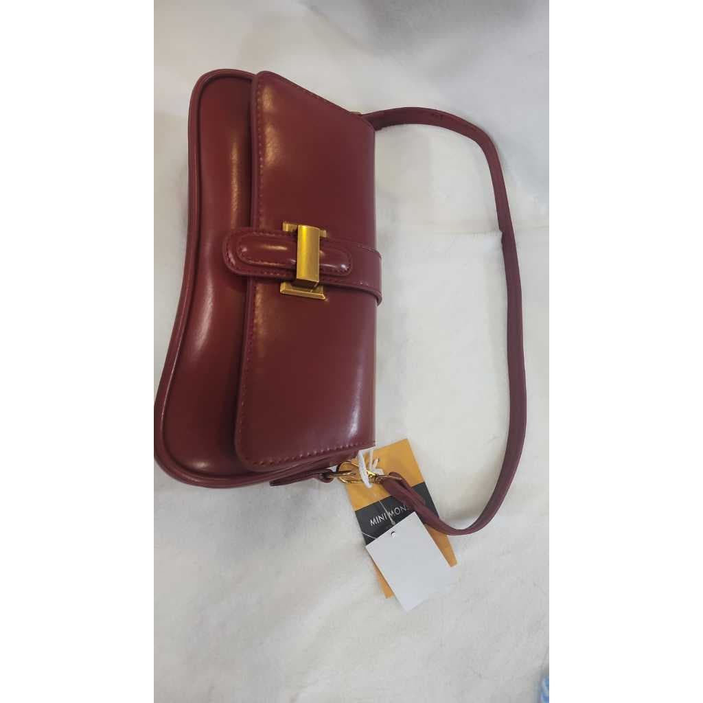 Bolsa Tiracolo Pequena de Luxo - Vinho